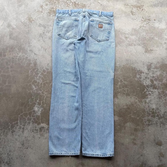 Other - Vintage 90's Carhartt light wash denim jeans made in USA size 34x30
